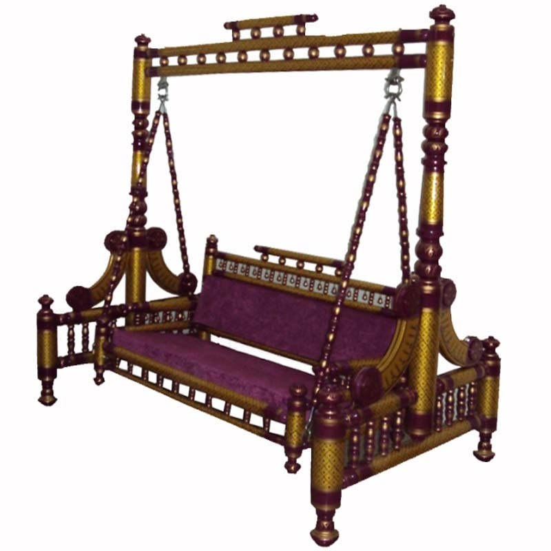 Buy Rajkot Jhula Sankheda Jhula Wooden Swing Made of