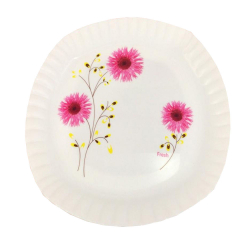 Printed Dinner Plates - 12 Inch - Made Of Plastic Material