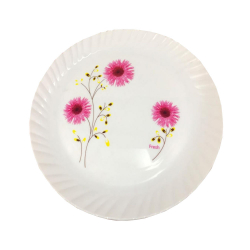 Printed Dinner Plates - 12 Inch - Made Of Plastic Material