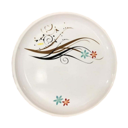 Printed Dinner Plates - 12 Inch - Made Of Plastic Material