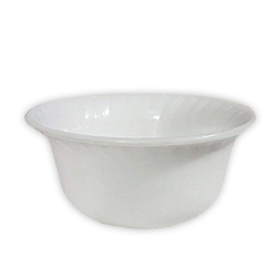 3.5 Inch Bowl - Katori - Made of Food-Gradualness Virgin Plastic - White Color