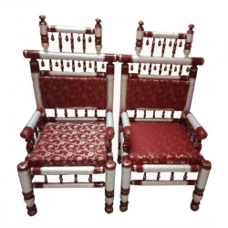 Sankheda Chair  - 1 Pair (2 Chairs) - Made Of Sankheda Wood