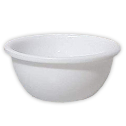 3.5 Inch Regular Round Bowl - Katori - Wati - Curry Bowls - Dessert Bowls - Made Of Food Grade Virgin Plastic - White Color