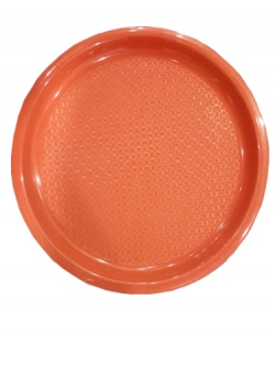 Round Serving Tray - 16 Inch X 16 Inch - Made Of Premium Plastic