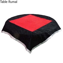 Round Table Rumal - 4 FT X 4 FT - Velvet Fabric Cloth