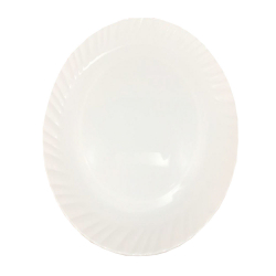 7 Inches Quarter Plates - Made Of Food-Grade Virgin Plastic - White Color