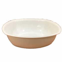 7 Inch Deep Square Shaped Bowls - Curry Bowls - Made Of Food-Grade Virgin Plastic - White Color