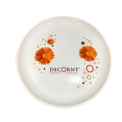 Printed Dinner Plates - 12 Inch - Made Of Plastic Material