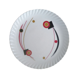 Printed Dinner Plates - 13 Inch - Made Of Plastic Material