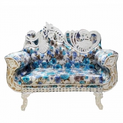 Multi Color - Wedding Sofa -  Marriage Sofa  - Wedding Stage Couch - Maharaja  Sofa  - Made Of Wooden & Metal