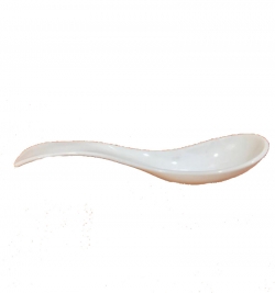Soup Spoons - Made of Virgin Plastic - White color