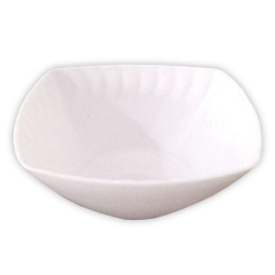 3.5 Inch - Square Katori - Bowls - Curry Bowls - Dessert Bowls - Made Of Food Grade Virgin Plastic - White Color