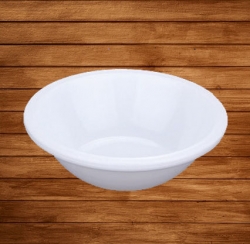 4.25 Inch - Soup - Curry Bowls Made Of Food-Grade Virgin Plastic - White Color