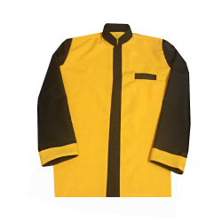 Serving Waiter Coat - Bearer - Bartender Coat - Kitchen Uniform or apparel for Men - Yellow & Black Color (Available size 38 , 40 , 42 , 44 , 46 , 48)