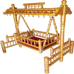 Sankheda Palna - Wooden Cradle - Naming Ceremony Accessory