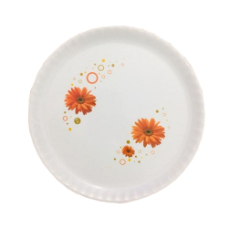 Plain Dinner Plates - 13 Inches - Made Of  Plastic Material