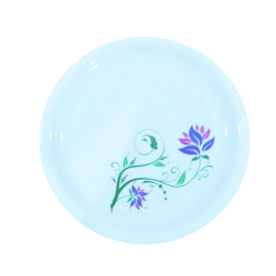 12 Inches Dinner Plates - Made Of Food-Grade Virgin Plastic Material - Round Shape - White Printed Plate