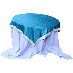 Round Table Top Cover - 4 FT X 4 FT - Made of Velvet Fabric Cloth