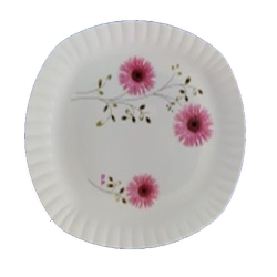 Printed Dinner Plates - 13 Inch - Made Of Plastic Material