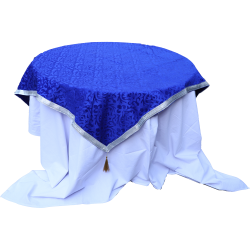 Round Table Top Cover - 4 FT X 4 FT - Made of Velvet Fabric Cloth