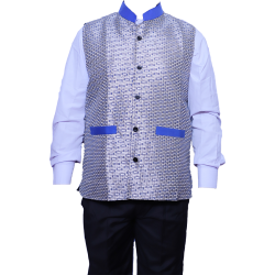 Waiter - Bearer - Bartender Coat or Vest - Kitchen Uniform or apparel for Men - Full-Neckline - Sleeve-less - Made of Premium Quality Polyester & Cotton (Available size 38 , 40 , 42 , 44 , 46 , 48)