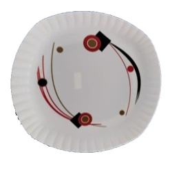 Printed Dinner Plates - 13 Inch - Made Of Plastic Material