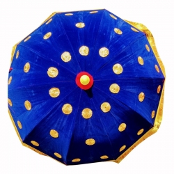 4.5 FT - Finish Fancy Umbrella - Wedding Umbrella - Blue Color