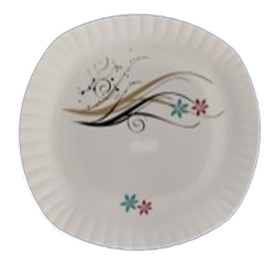 Printed Dinner Plates - 13 Inch - Made Of Plastic Material