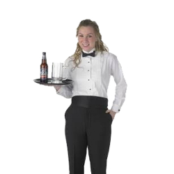 Waiter Uniform Set (Shirt, Pant & Bow) - Made of Premium Quality
