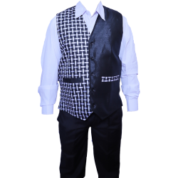 Waiter - Bearer - Bartender Coat Or Vest - Kitchen Uniform Or Apparel For Men - Full-Neckline - Sleeve-less - Made Of Premium Quality Polyester & Cotton (Available size 38 , 40 , 42 , 44 , 46 , 48)