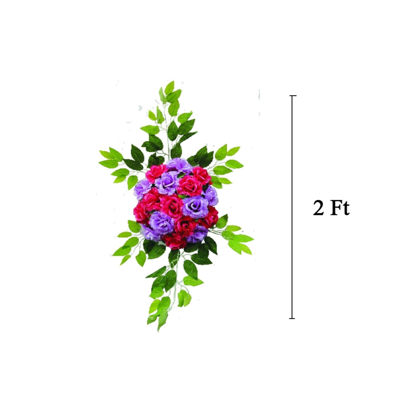 Buy Artificial Flower Bouquet 2 FT Made of Plastic