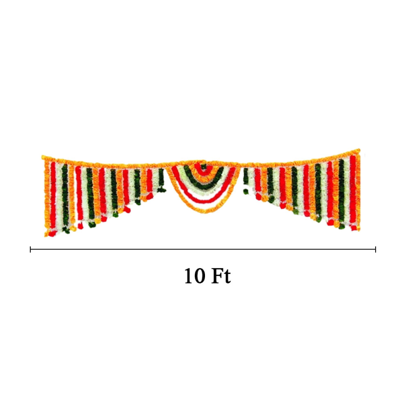 Buy Artificial Flower Toran 10 FT Made of Plastic