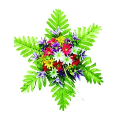 Artificial Flower Bouquet - 2 FT - Made of Plastic