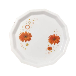 Printed Dinner Plates - 13 Inch - Made Of Plastic Material