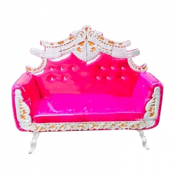 Dark Pink Color - Regular - Couches - Sofa - Wedding Sofa - Maharaja Sofa - Wedding Couches - Made of Wooden & Metal