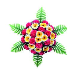 Artificial Flower Bouquet - 2 FT - Made of Plastic