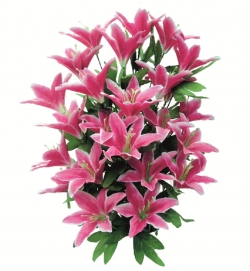 1.5 X 1.5 FT - Artificial Plastic Flower Bouquet - Flower Decoration - Multi Color