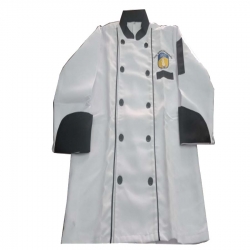Chef Coat - Full Sleeves - Made Of Premium Quality Cotton - Piping Trim & Buttons.(Available size 38 , 40 , 42 , 44 , 46 , 48)