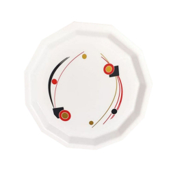 13 Inch Dinner Plates - Made Of Food-Grade Virgin Plastic Material - Round Shape - White Plate