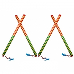 Ajmeri Wooden Dandiya - 11 Inch - Made of Wood
