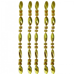 Valiya Golden Beads Hanging Lace - Made of Plastic
