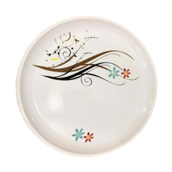 Printed Dinner Plates - 13 Inch - Made Of Plastic Material