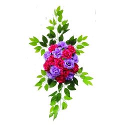 Artificial Flower Bouquet - 2 FT - Made of Plastic
