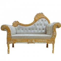 Off White Color - Regular - Couches - Sofa - Wedding Sofa - Maharaja Sofa - Wedding Couches - Made of Wooden & Metal