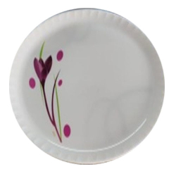 Printed Dinner Plates - 12 Inch - Made Of Plastic Material