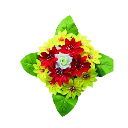 Artificial Flower Bouquet - 10 Inch - Made of Plastic