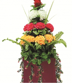 Artificial Flower Bouquet - 1.5 FT X 1.5 FT - Made of Plastic