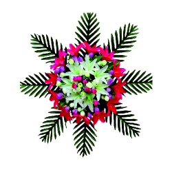 Artificial Flower Bouquet - 2 FT - Made of Plastic