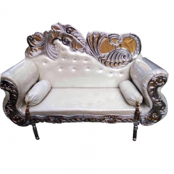 White Color - Regular - Couches - Sofa - Wedding Sofa - Maharaja Sofa - Wedding Couches - Made of Wooden & Metal