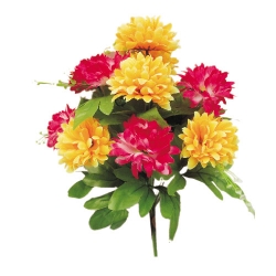 10 Inch - Artificial Plastic Flower Bunches - Flower Decoration - Multi Color